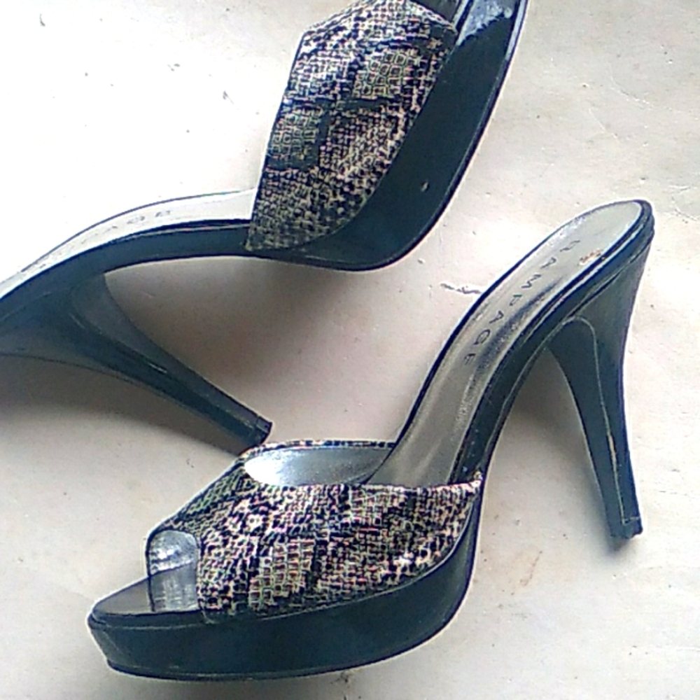 Rampage snakeskin heels